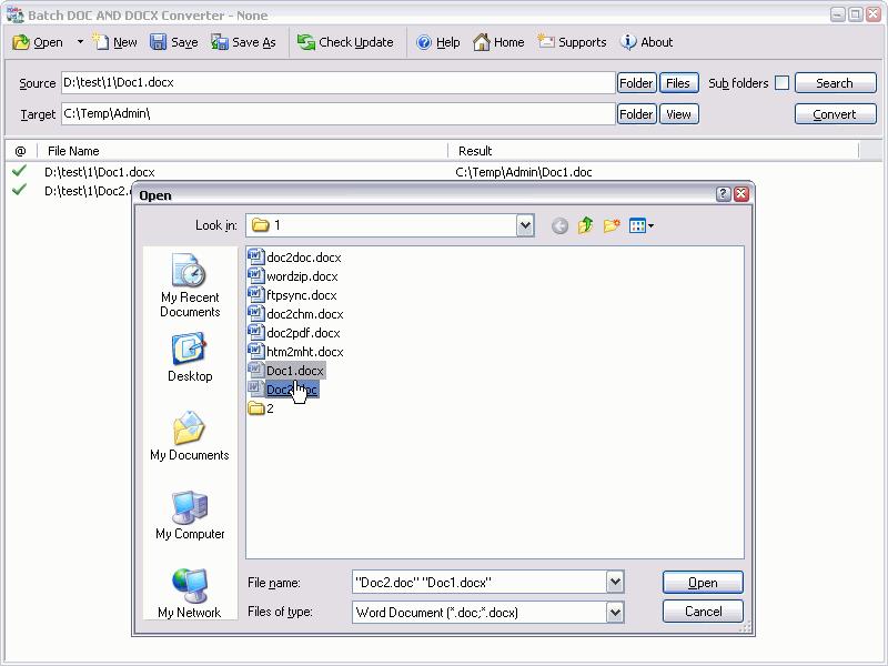 Batch DOC and DOCX Converter下载,DOC和DOCX文档转换软件