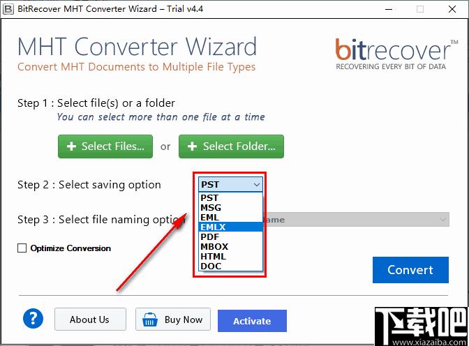 BitRecover MHT Converter Wizard下载,文件转换,文档转换