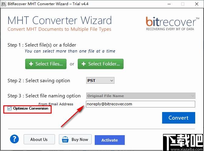 BitRecover MHT Converter Wizard下载,文件转换,文档转换