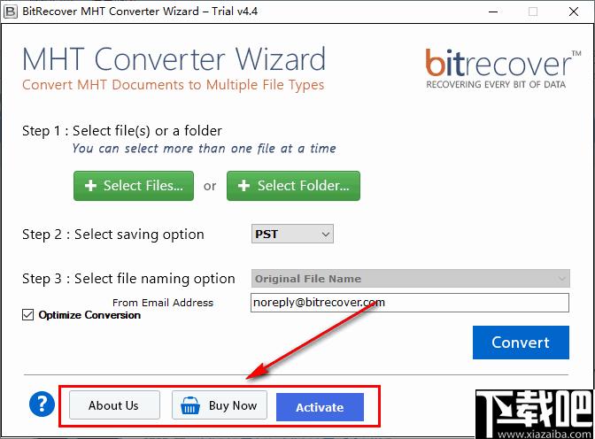 BitRecover MHT Converter Wizard下载,文件转换,文档转换
