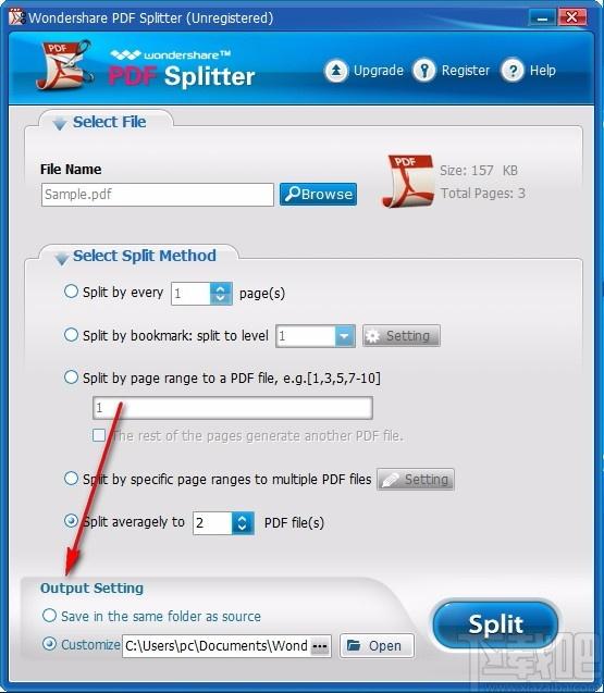 Wondershare PDF Splitter下载,PDF分割工具,PDF分割