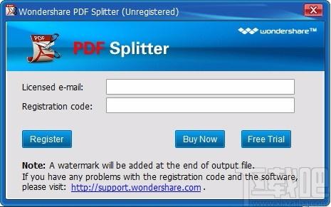 Wondershare PDF Splitter下载,PDF分割工具,PDF分割