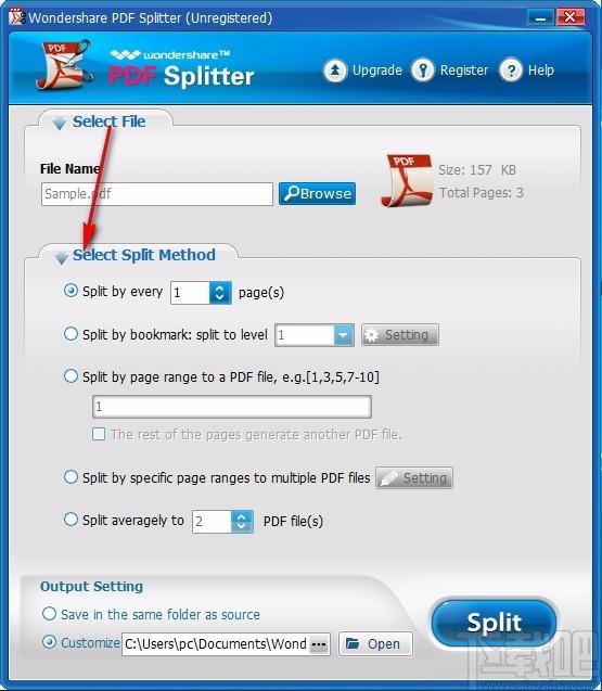 Wondershare PDF Splitter下载,PDF分割工具,PDF分割