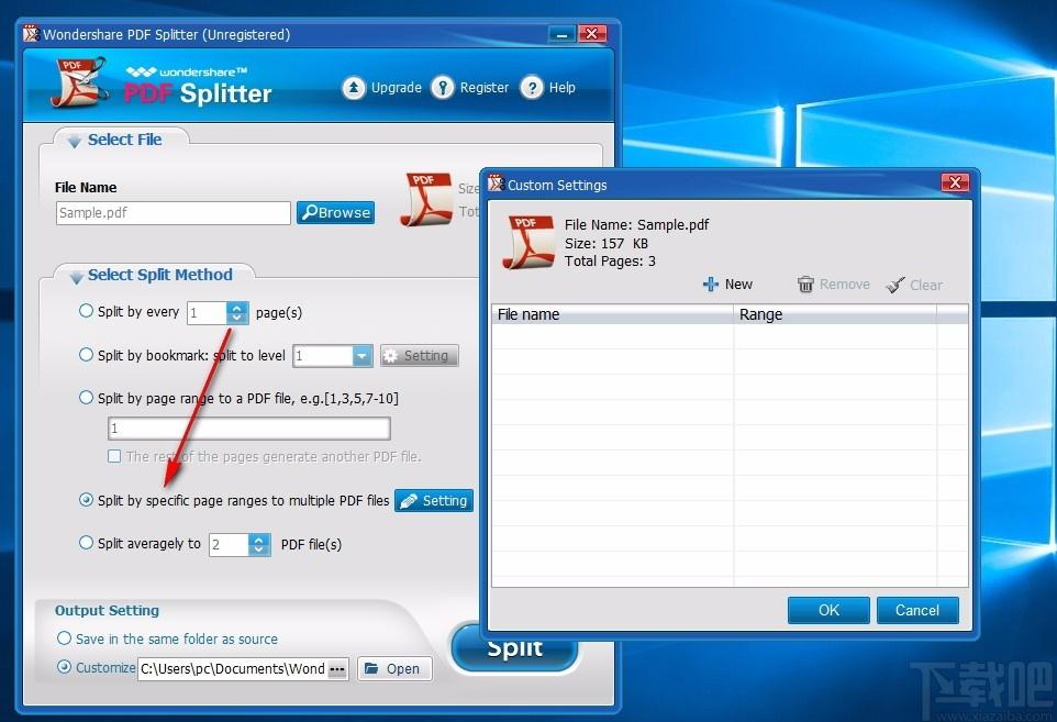 Wondershare PDF Splitter下载,PDF分割工具,PDF分割