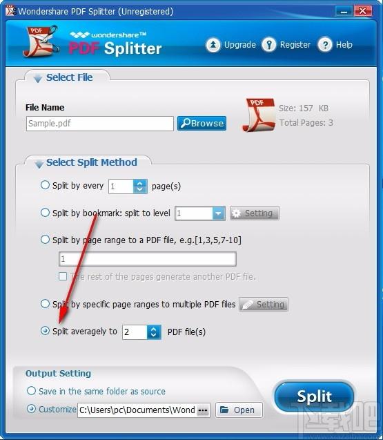 Wondershare PDF Splitter下载,PDF分割工具,PDF分割